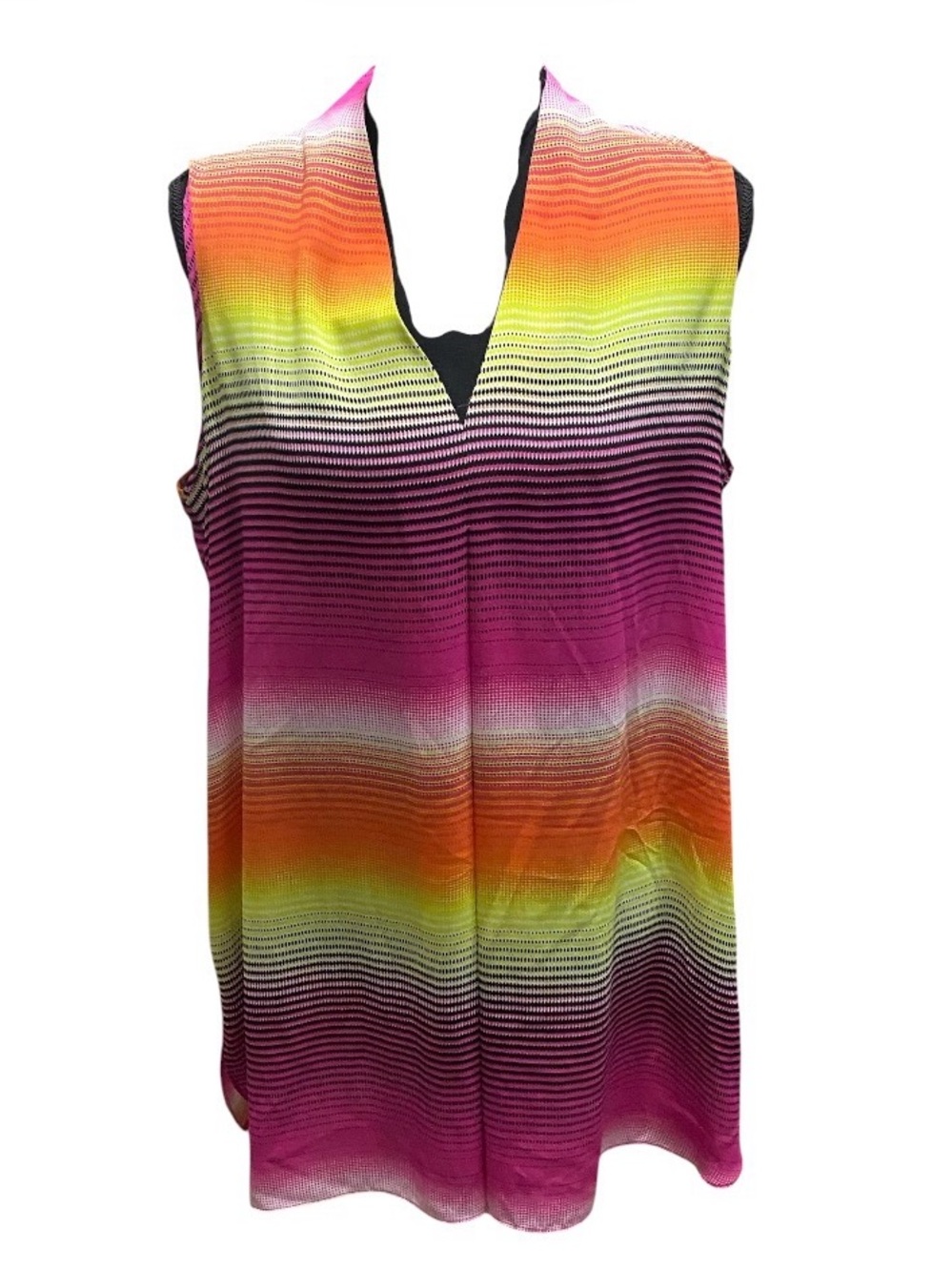 Worthington Sleeveless V-Neck Ombré Top